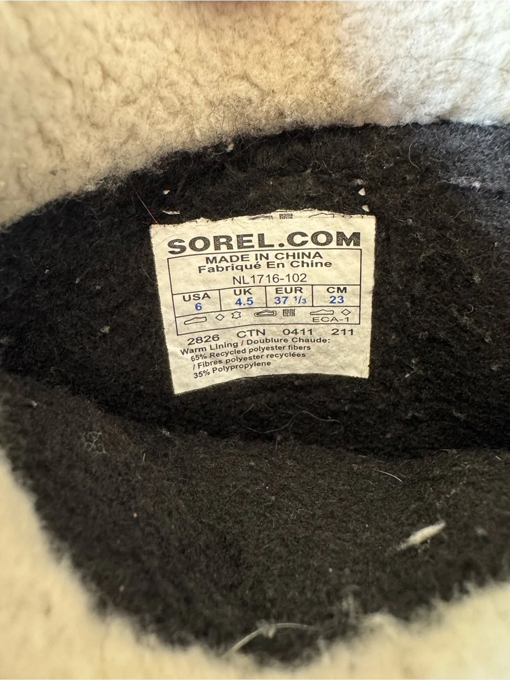 SOREL Deer Caribou Print Waterproof Women's Boots sz 6 Graphic Brown aztec Lace